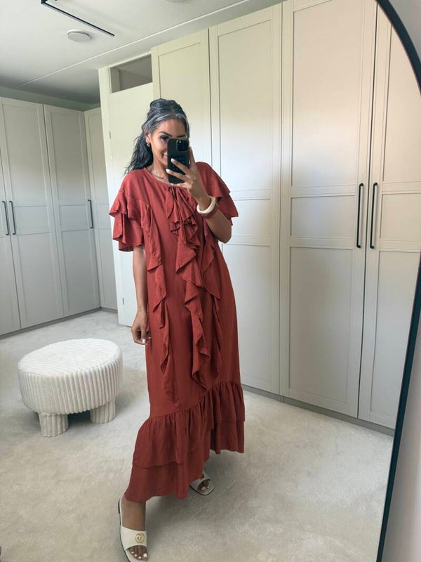 Maxi-Jurk Terracotta