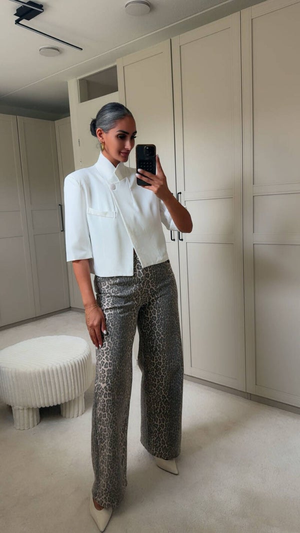 Cropped Blazer Wit