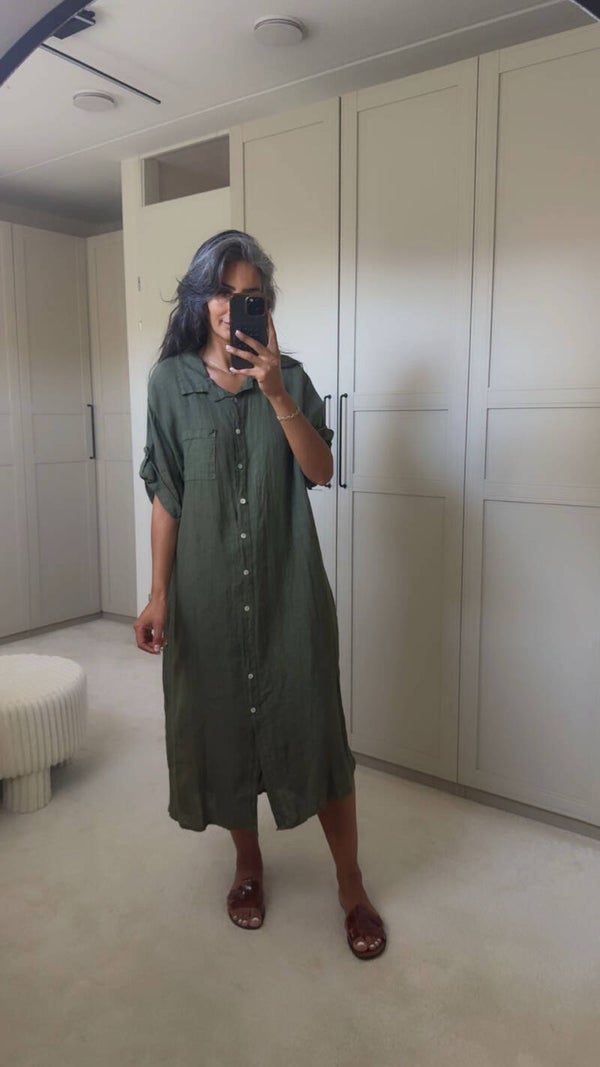 Kaki Jurk