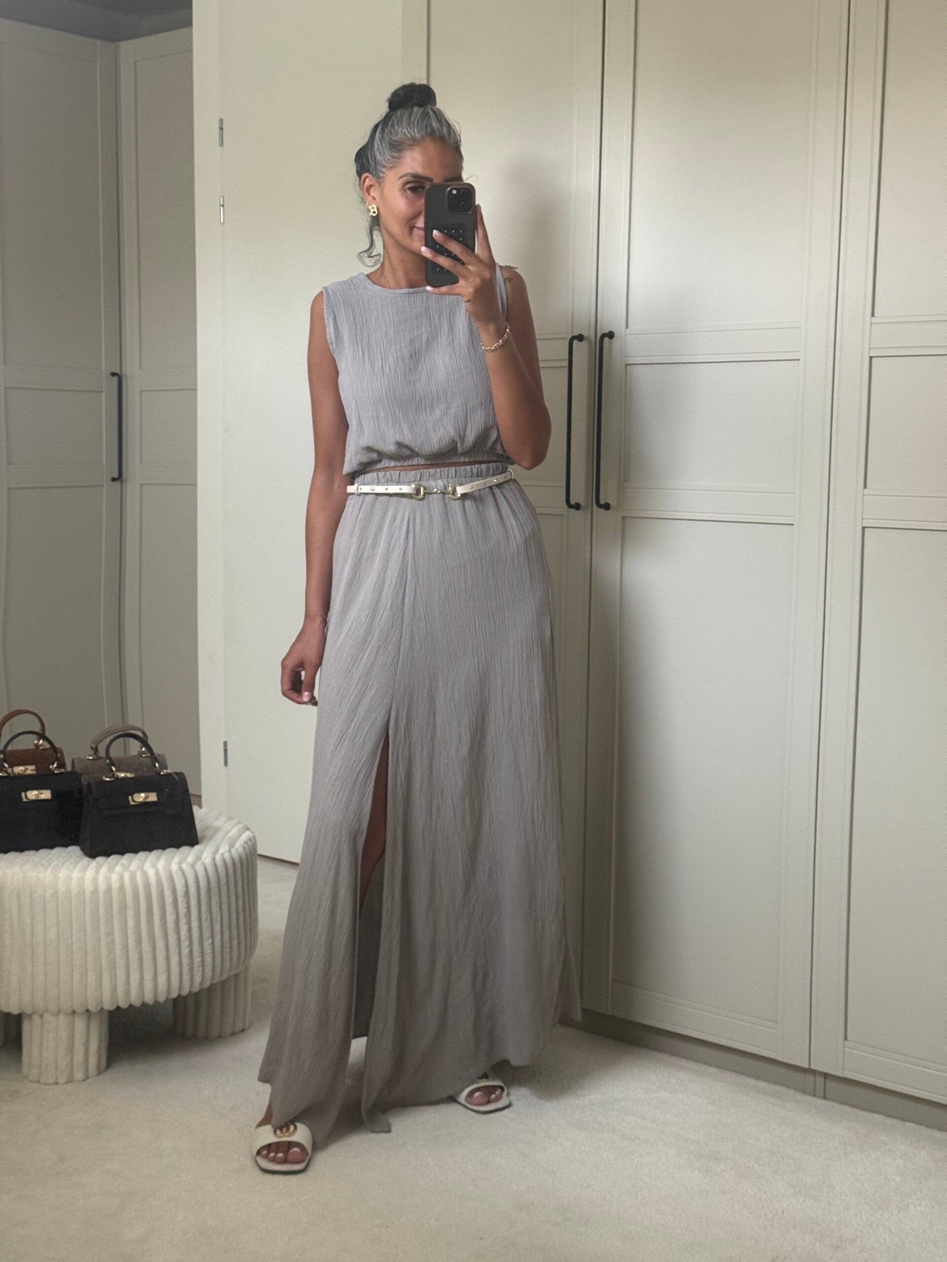 Rok set taupe