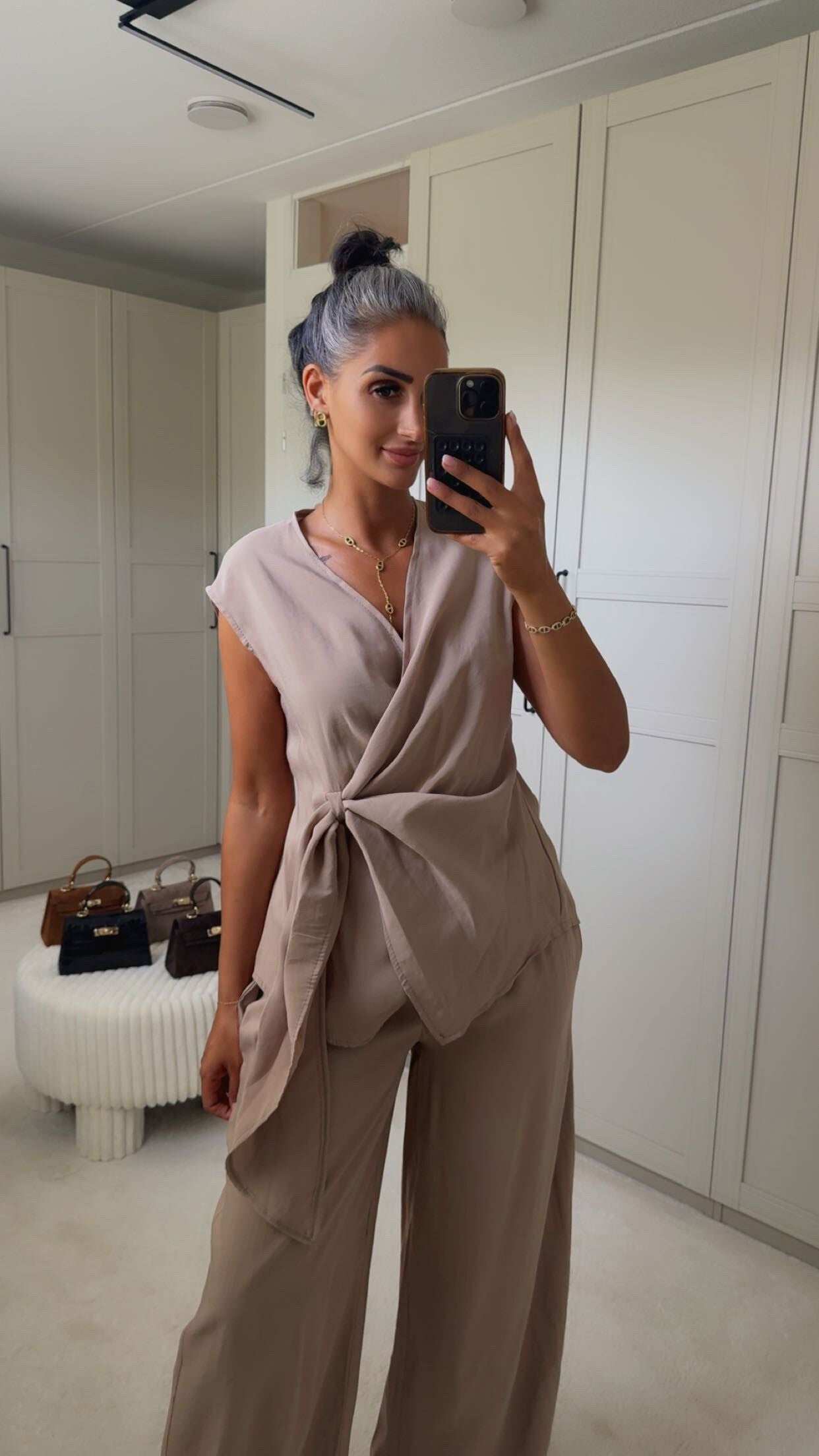 Strik set taupe