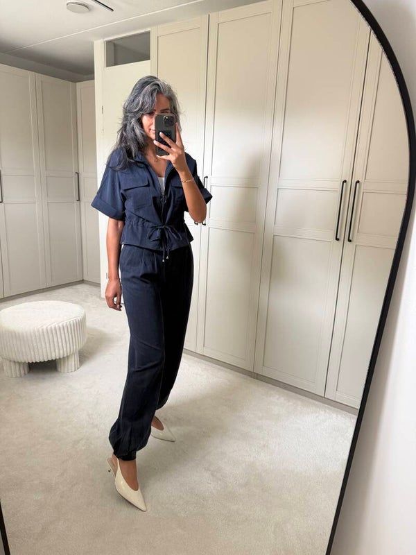 Ambika Cargo Set Navy