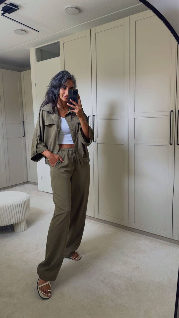 Ambika Two Piece Set Kaki