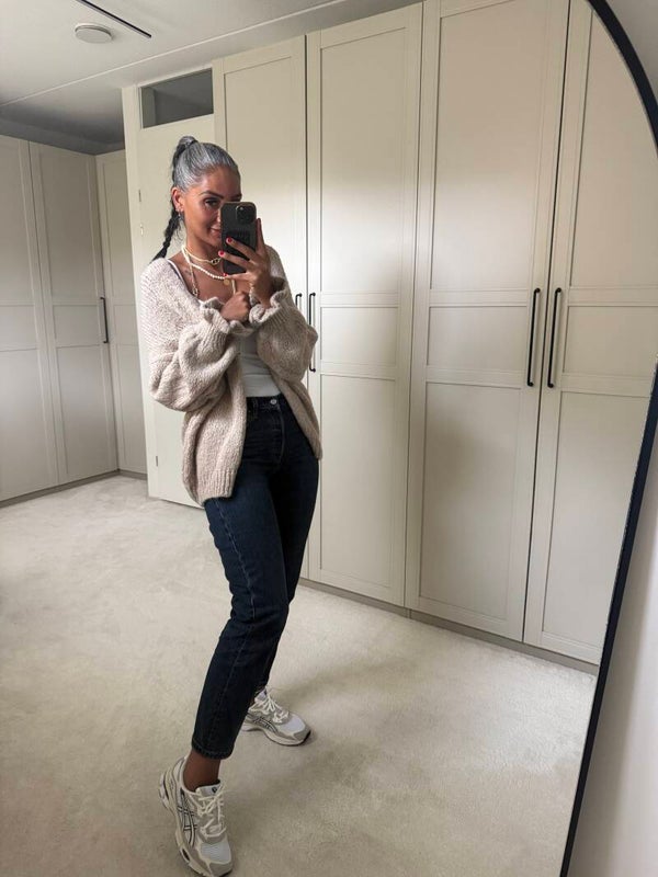 Cozy Oversized Vest Creme