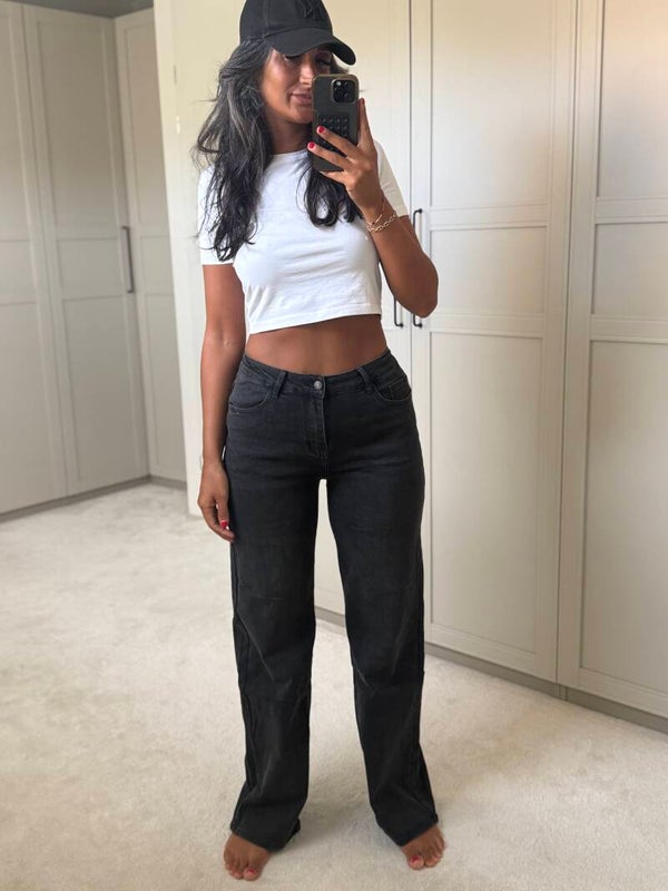 Black Straight Leg Jeans