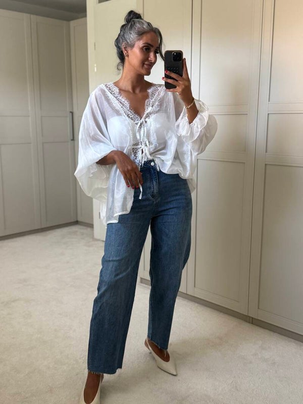 Romantic Lace Blouse – White