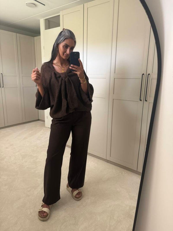 Oversized Trui Bruin