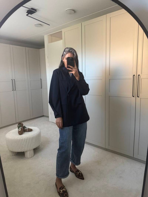 Marineblauw Blazer