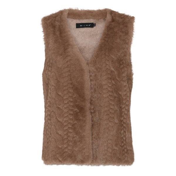 Micha - Vest Zonder Mouwen - 106-325 - Latte