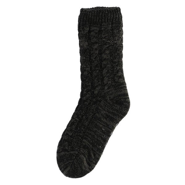 Homesocks - Basset - Kabel - Dikke Voering - Antraciet - 40/46