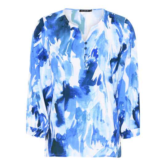 Micha - Blouse - Blauwe Print