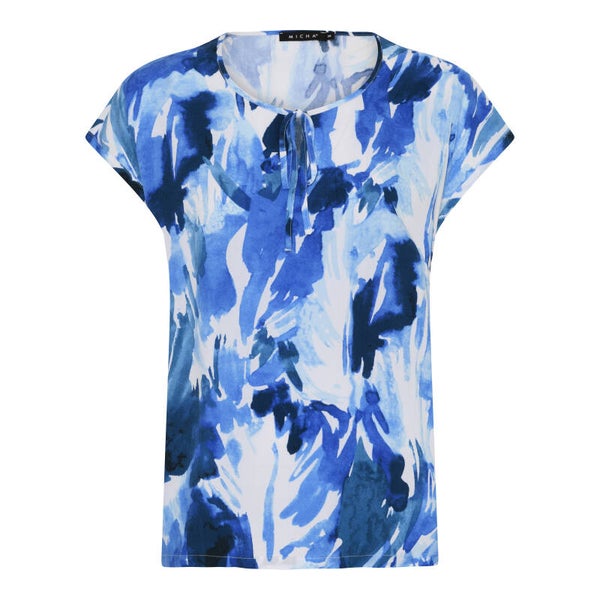 Micha - Shirt - Blauwe Print