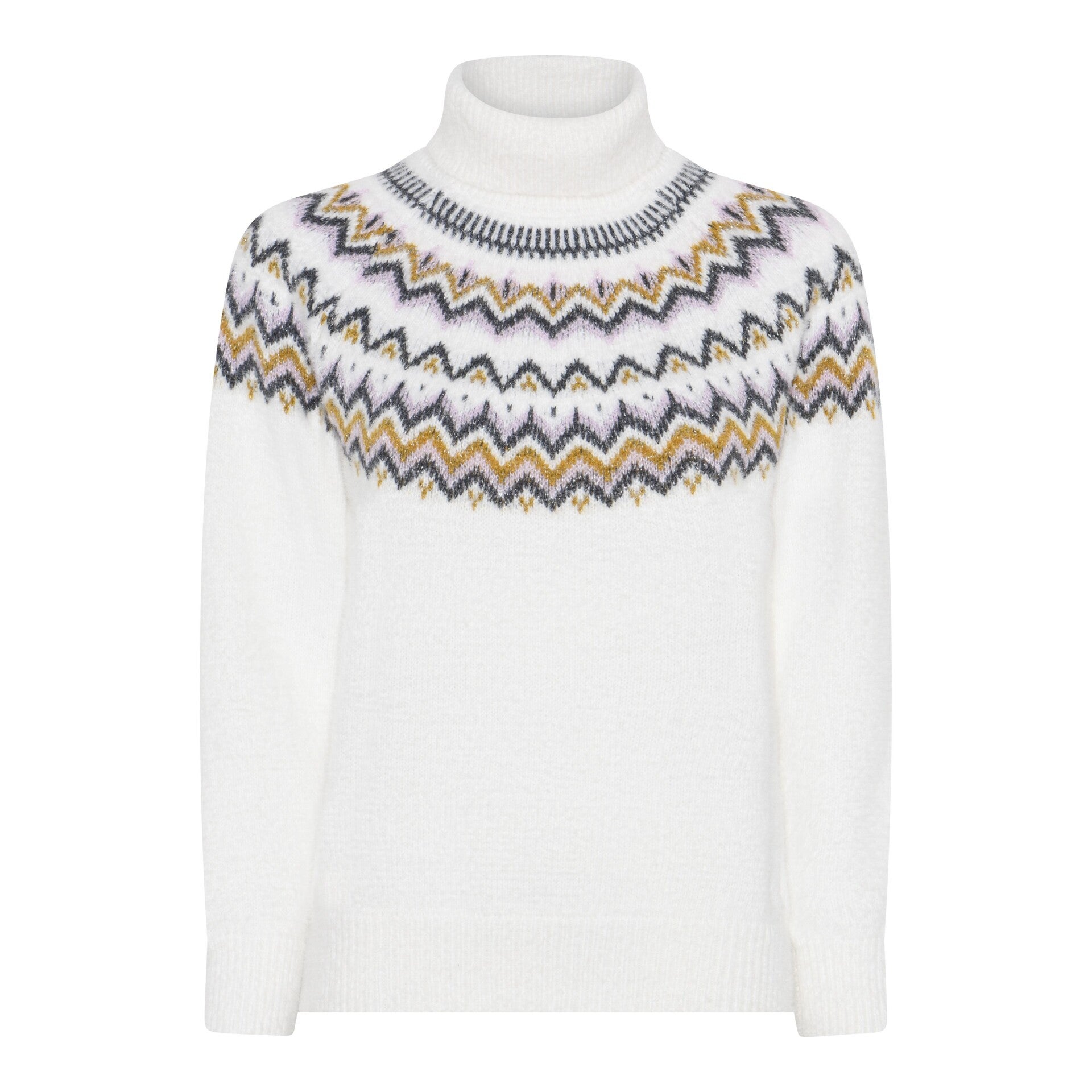 Micha - Jumper Met Col - 179-159 - OffWhite/Blue