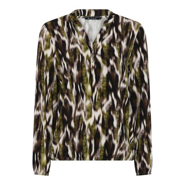 Micha - Shirt - 179-183 - Groen/Zwart - Maat XXL