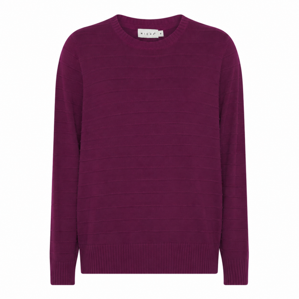 Micha - Cotton Autumn Knit - 182-130 - Plum