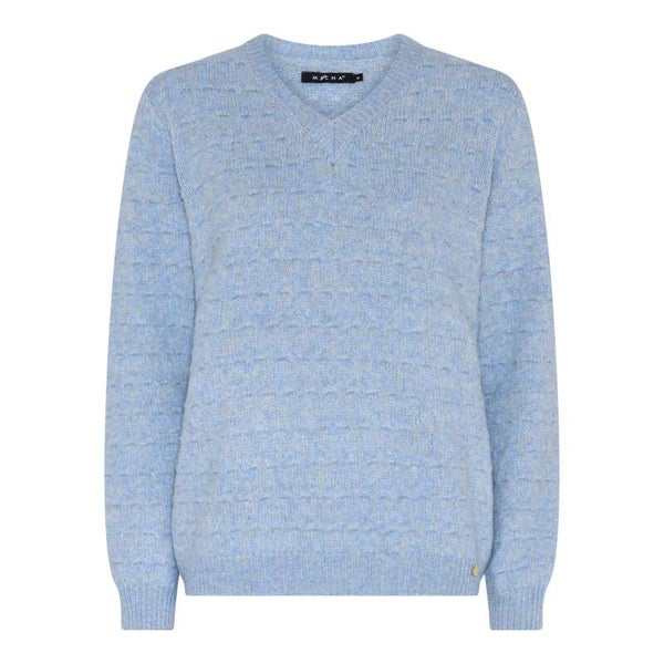 Micha - Jumper Socft Melange Knit - 182-133 - Blue Melange