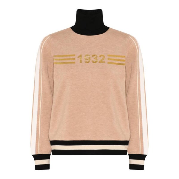 Micha - Jumper Met Col- 183-199 - Camel Melange
