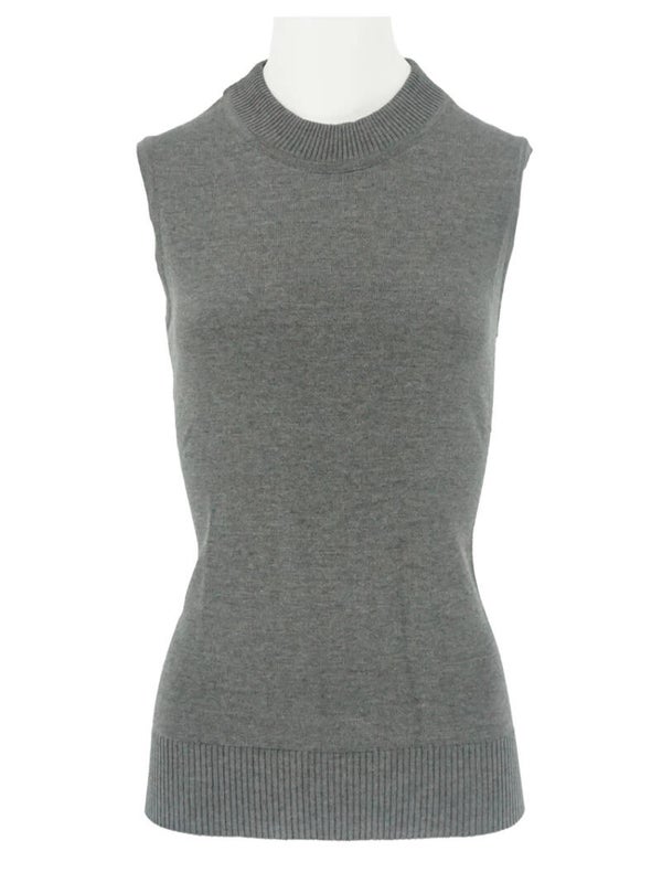 Leona per Donna - Pulli Noa - Zonder Mouw - Midden Grijs