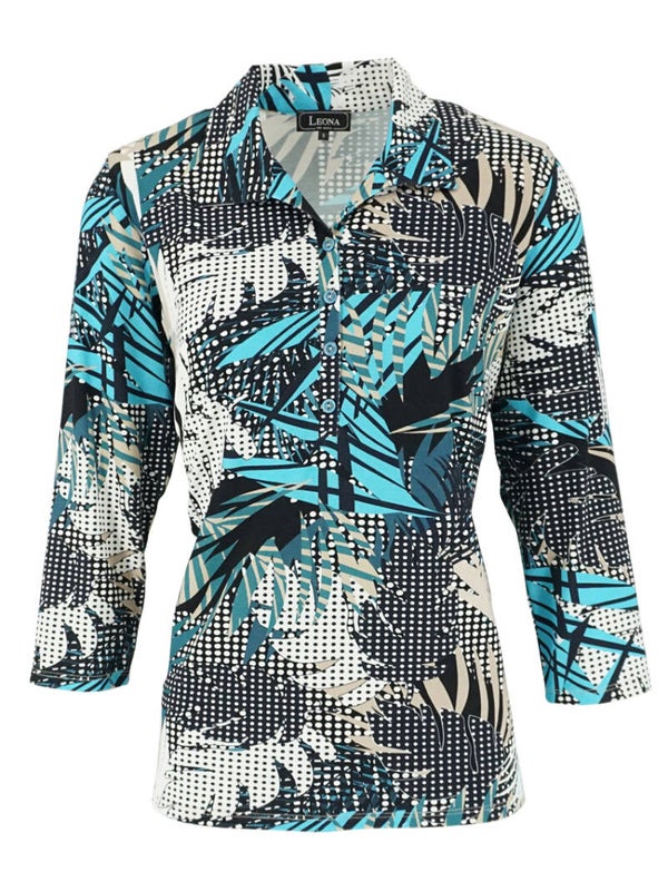 Leona per Donna - Polo - 3/4 Mouw