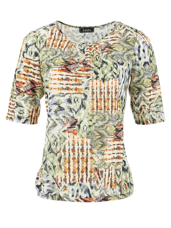 Leona per Donna - Blouson - Korte Mouw - Maat S