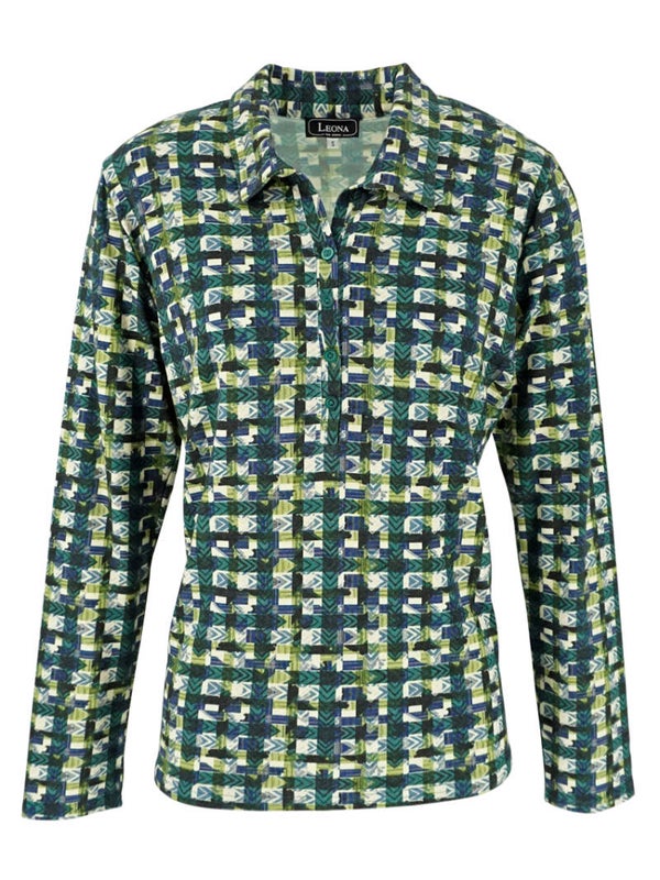 Leona per Donna - Polo - Lange Mouw