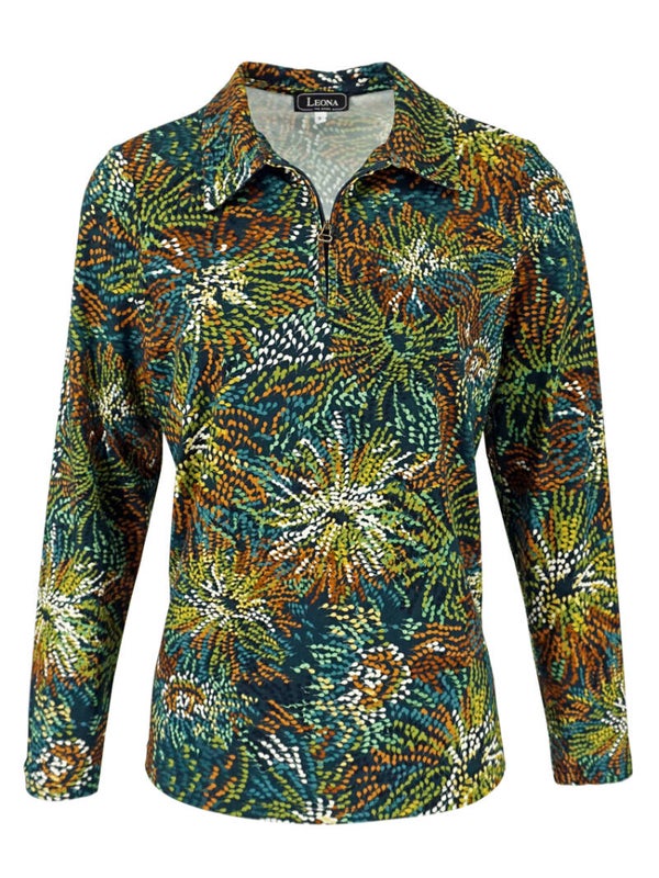 Leona per Donna - Polo - Lange Mouw