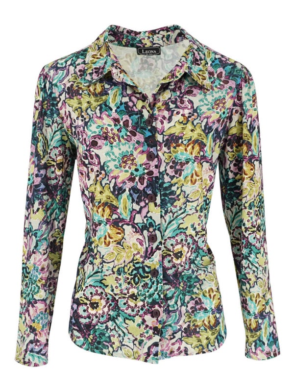 Leona per Donna - Polo - Lange Mouw