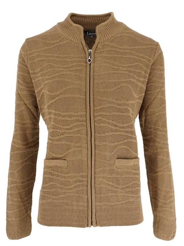 Leona per Donna - Vest Veronica - Ritssluiting - Hazel