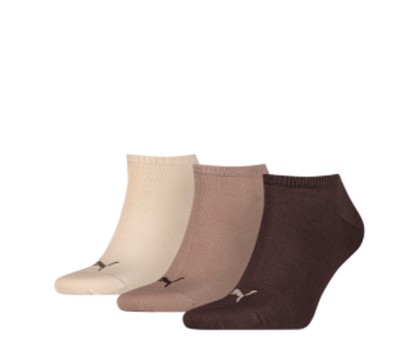 Puma - Unisex Sneaker Plain - 3-pack - Chocolate - Maat 47/49