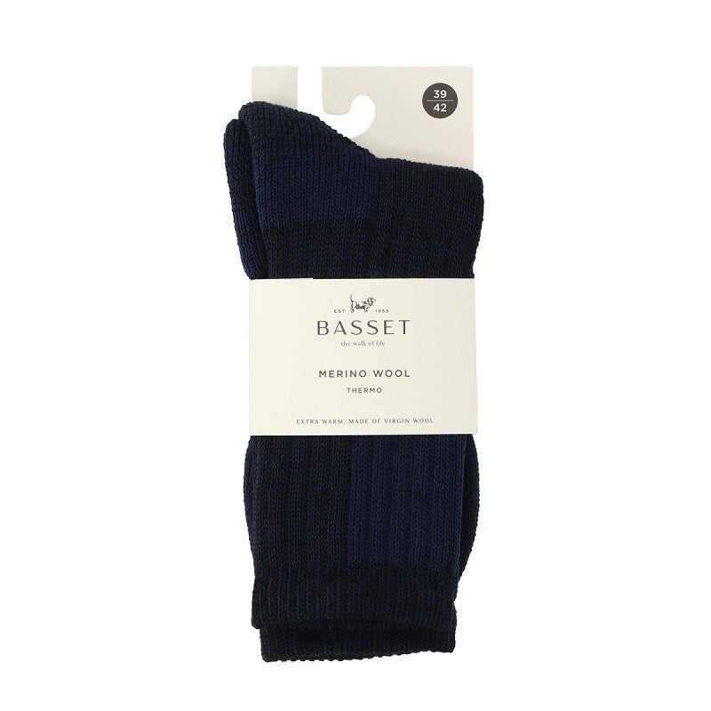 Basset - Unisex Sokken - Merino Thermo - Marine