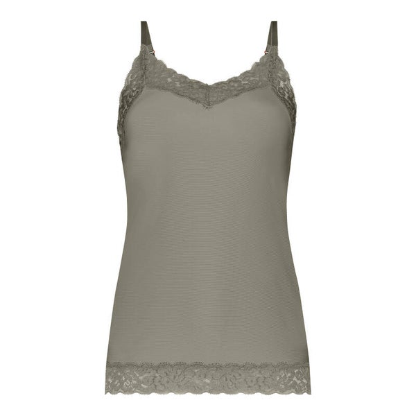 Ten Cate - Secret - Spagetti Top met Kant - Dusty Green
