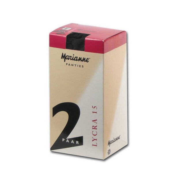 Marianne Panty 15 den Lycra ongevormd 2-pack