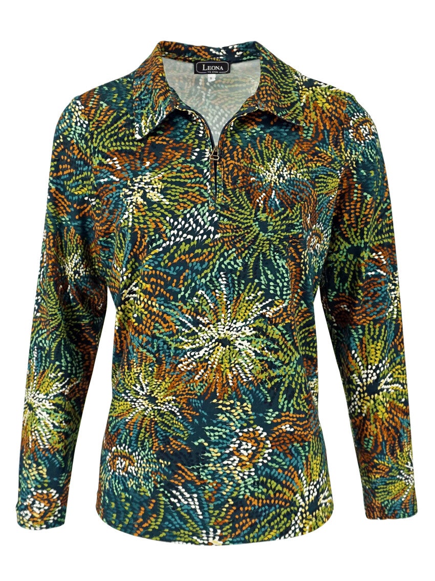 Leona per Donna - Polo - Lange Mouw