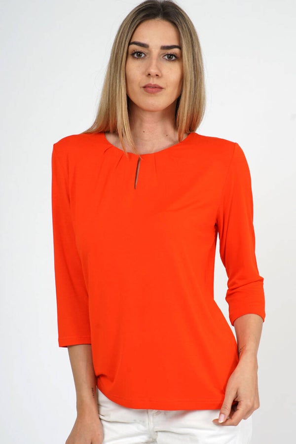 Marinello - Shirt - 3/4 Mouw - DONKER BLAUW