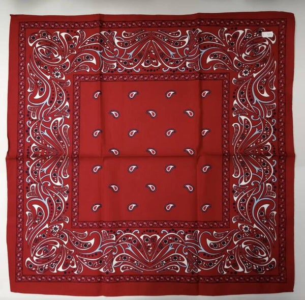 Boeren zakdoek rood met druppels