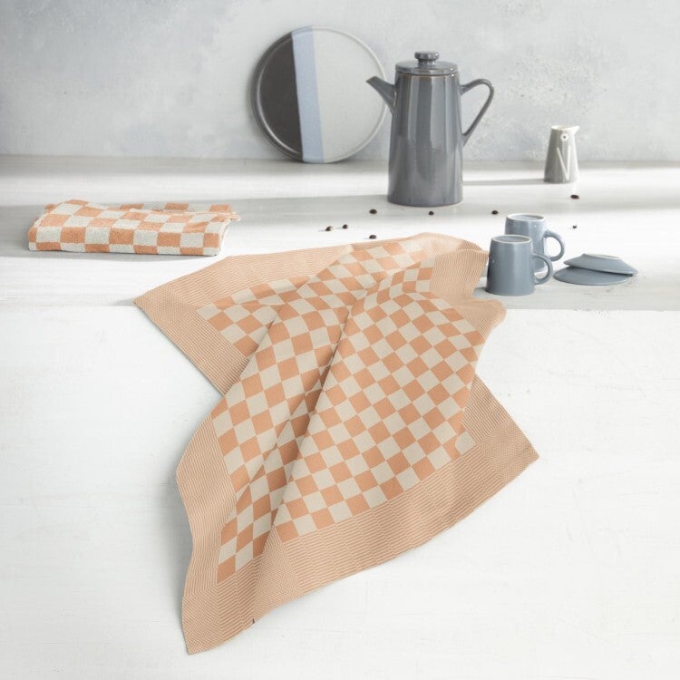 Keuken- en Theedoek Set - DDDDD - Barbeque Pastel Peach
