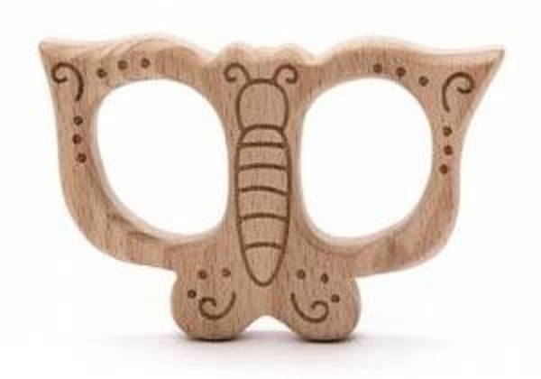 Durable Bijtring Hout Vlinder