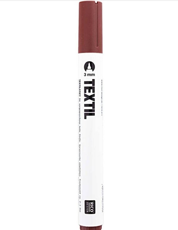 Textielstift bruin - Rico Design