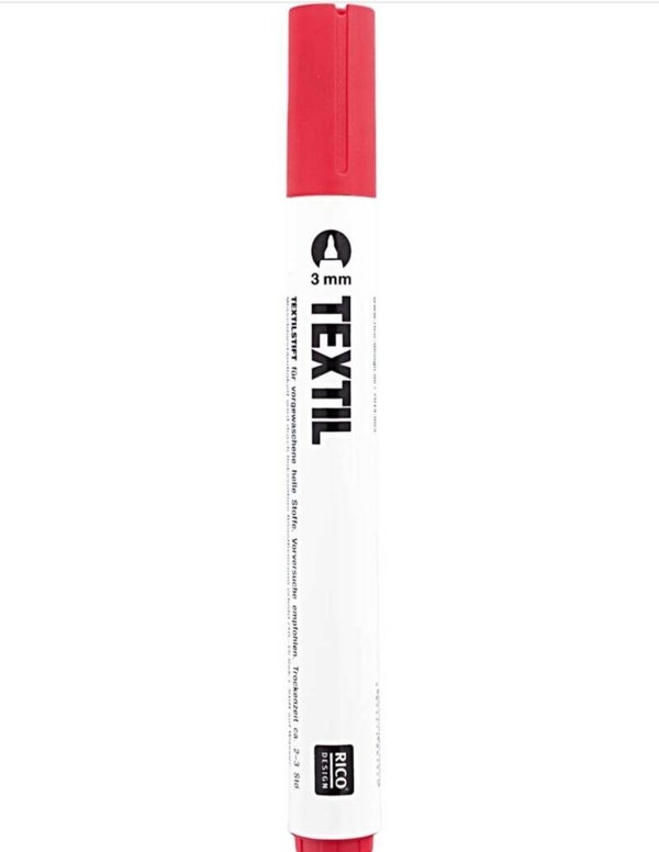 Textielstift rood - Rico Design