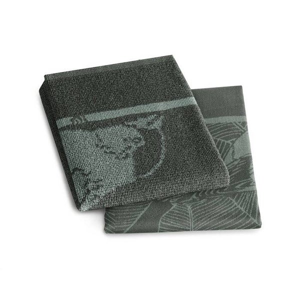 Keuken- en Theedoek Set - DDDDD - Birdy Green