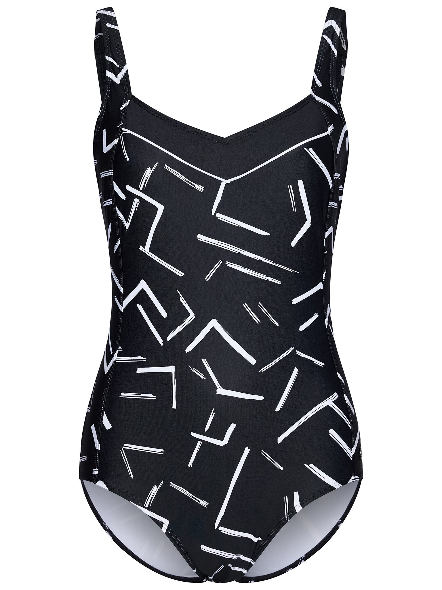 Pastunette - Badpak Foam Cups - Zwart/Wit