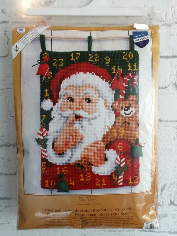 Shhh.. Kerstman  -  Vervaco wandtapijt