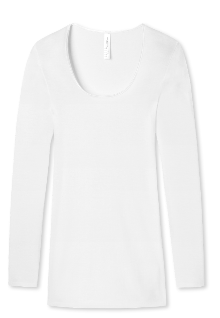 Schiesser - Luxury - Shirt Lange Mouw - Katoen