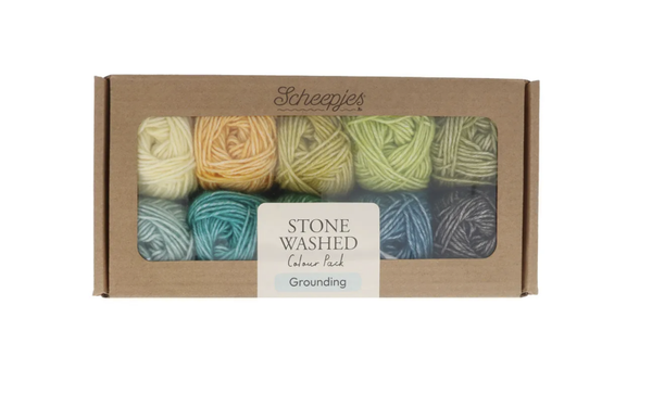 Scheepjes - Stone Washed Colour Pack - 10x25g - Grounding