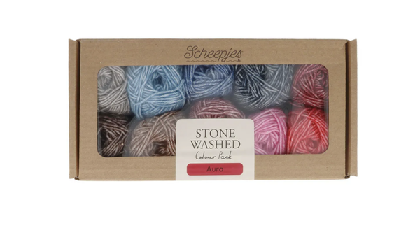 Scheepjes - Stone Washed Colour Pack - 10x25g - Aura