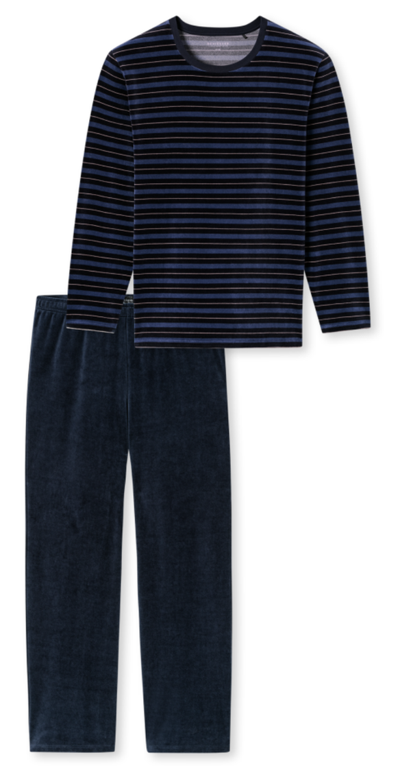 Schiesser - Pyjama - Met Manchetten - Velours