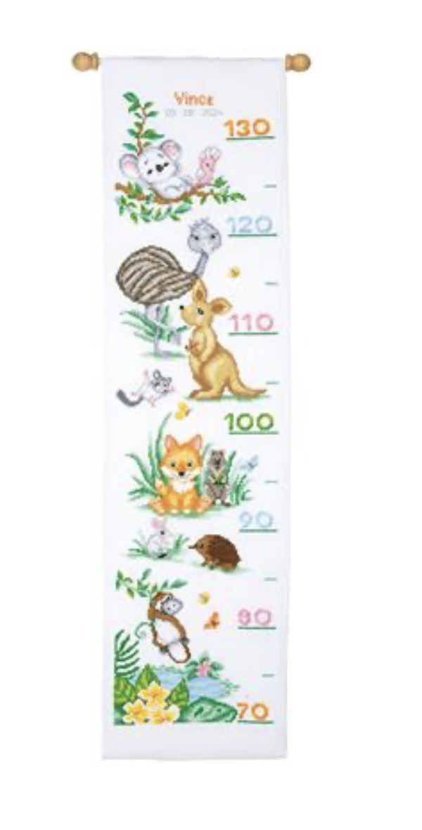 Vervaco - Telpakket - Groeimeter - Australische Diertjes