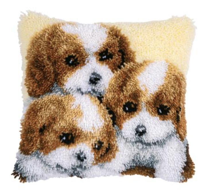 3 Honden - Vervaco knoopkussen