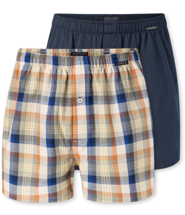 Schiesser - Boxershorts - Geweven Stof - 2-pack