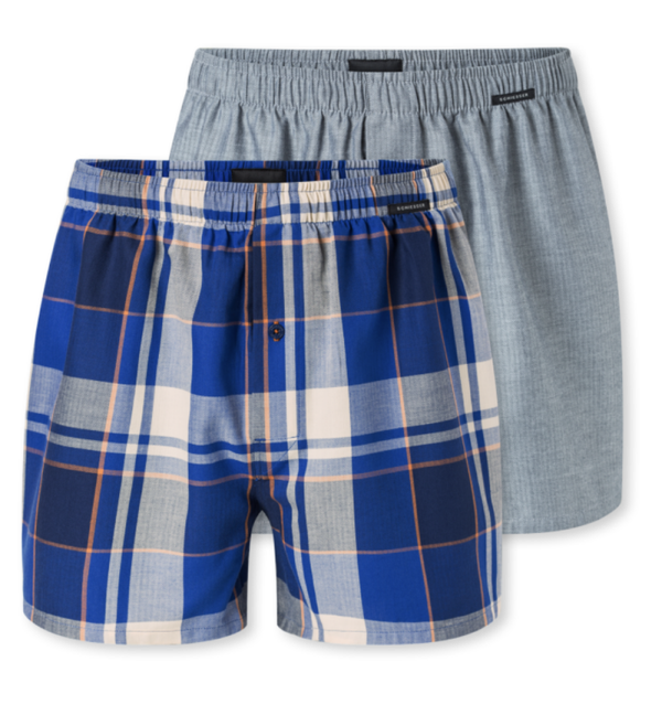Schiesser - Boxershorts - Geweven Stof - 2-pack